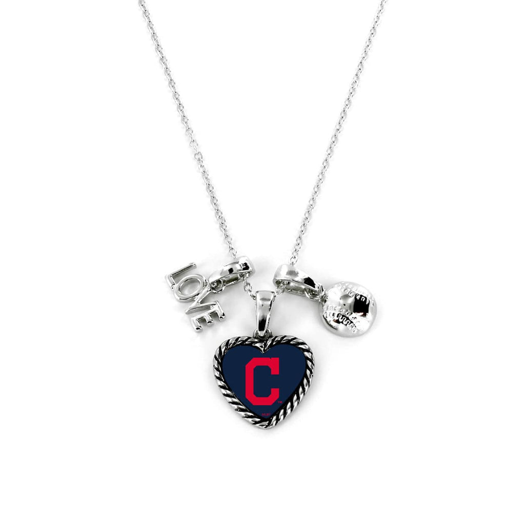 MLB Legacy Teams Cleveland Indians Necklace Charmed Sport Love Baseball 763264778282