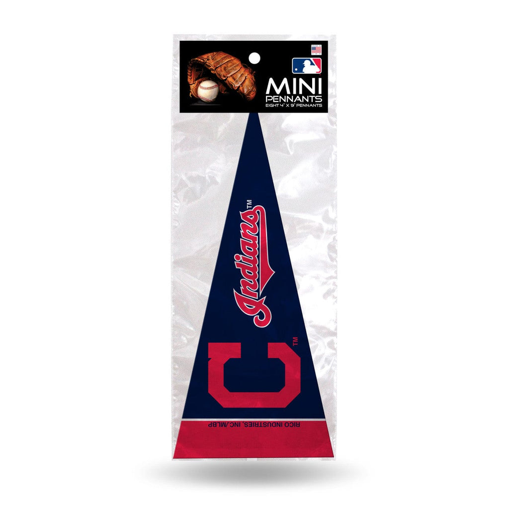 MLB Legacy Teams Cleveland Indians Pennant Set Mini 8 Piece C Logo 767345532534