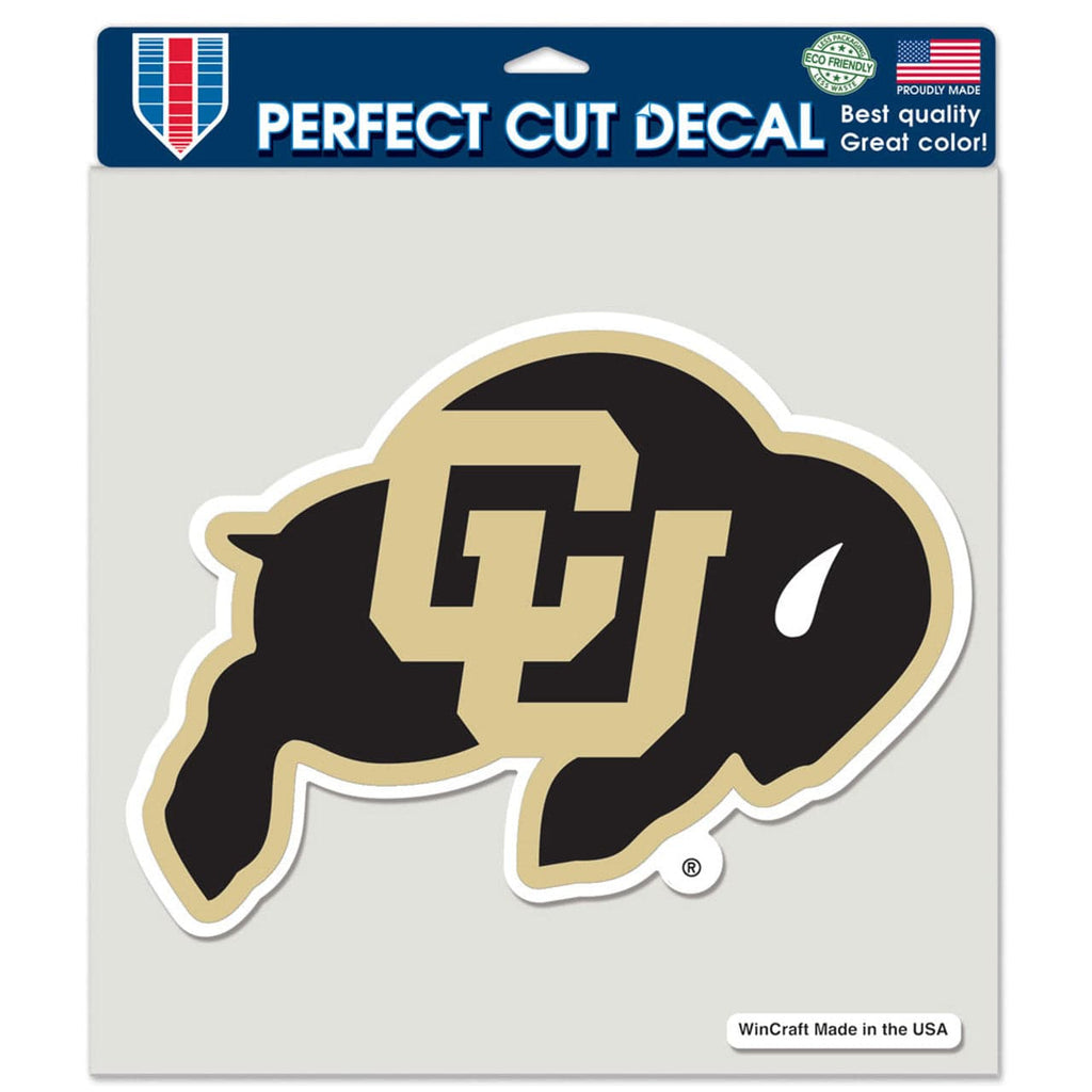Decal 8x8 Perfect Cut Color Colorado Buffaloes Decal 8x8 Perfect Cut Color 032085957443