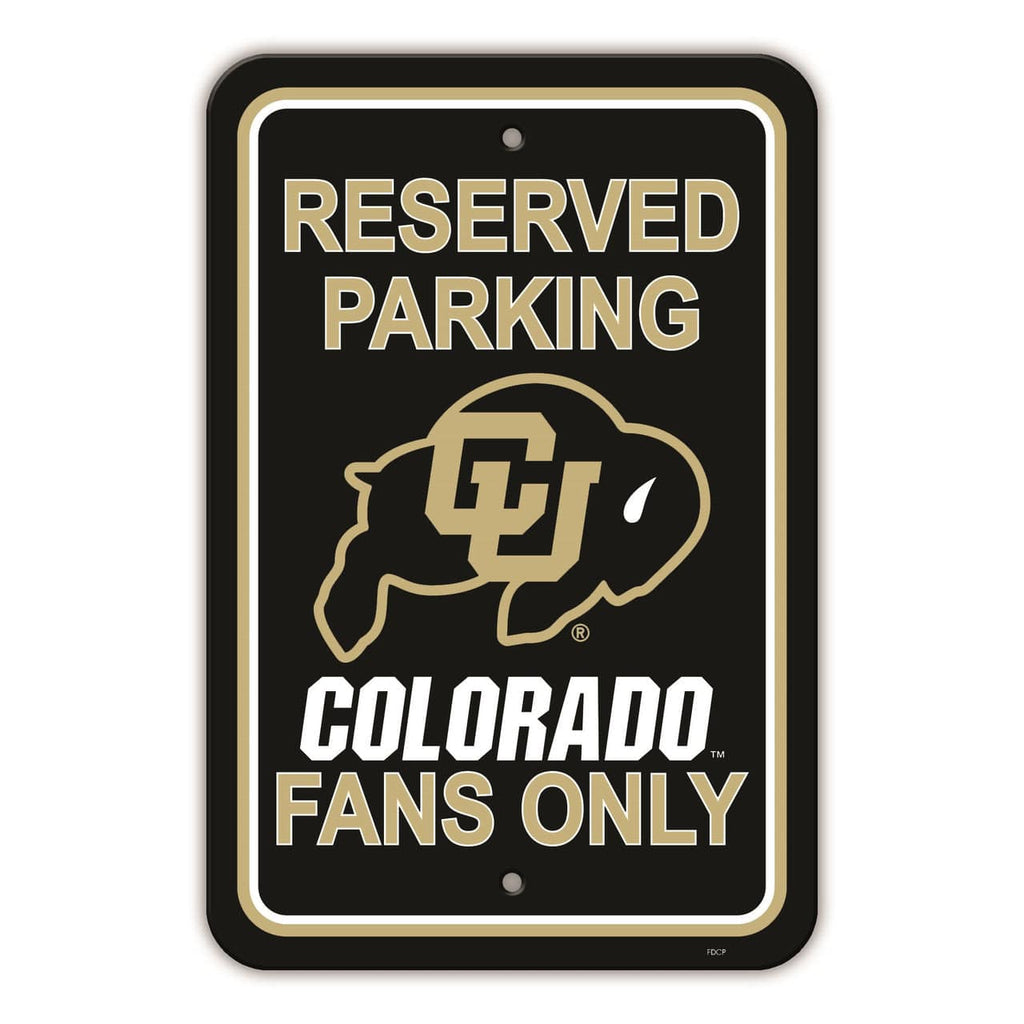 Colorado Buffaloes Colorado Buffaloes Sign 12x18 Plastic Reserved Parking Style CO 023245402897