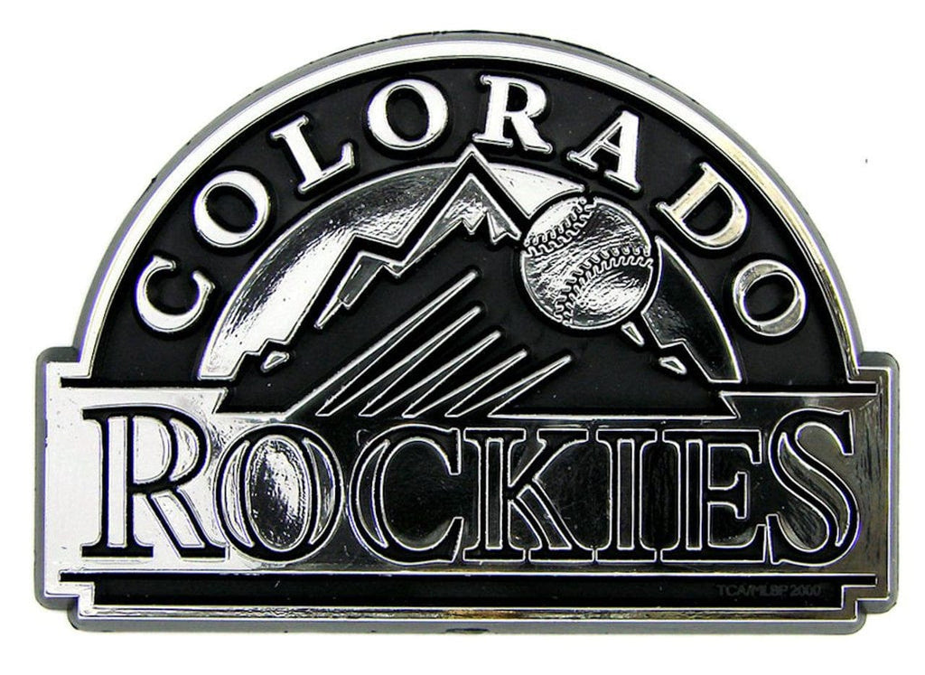 Auto Emblem Chrome Colorado Rockies Auto Emblem Silver Chrome 681620531015
