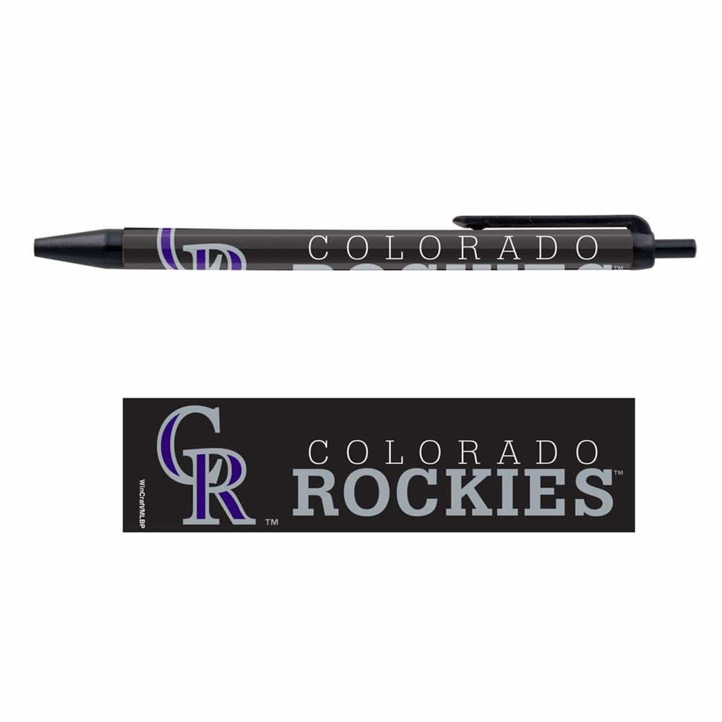 Pens Click Style 5 Pack Colorado Rockies Pens 5 Pack 032085656810