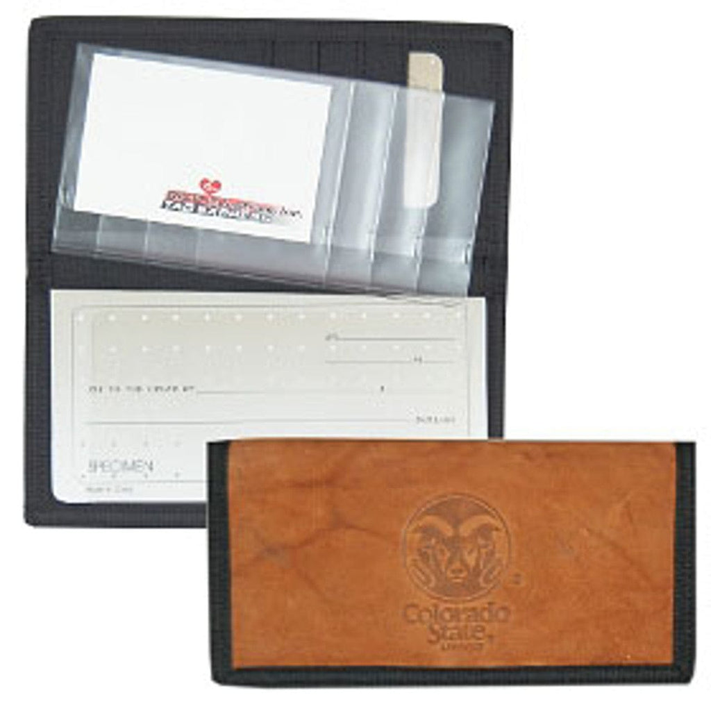 Colorado State Rams Colorado State Rams Checkbook Cover Leather/Nylon Embossed CO 024994543848