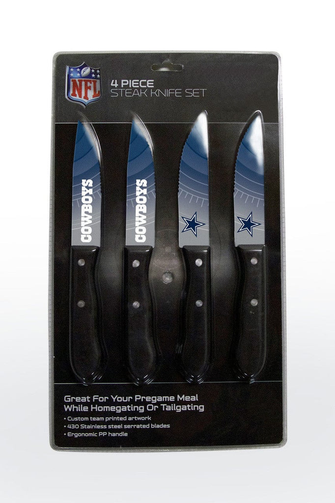Knife Set Steak 4 Pack Dallas Cowboys Knife Set - Steak - 4 Pack 771831102095