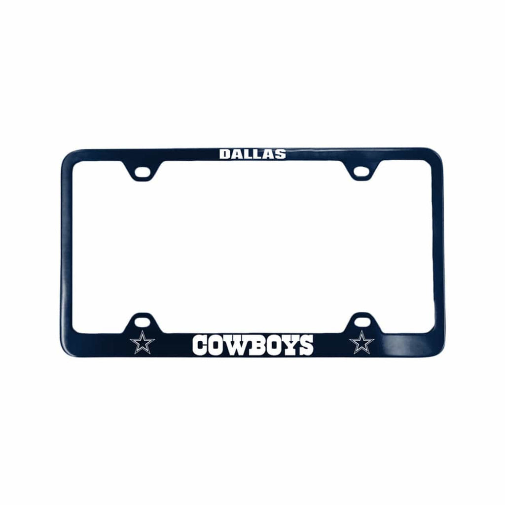 License Plate Frame Laser Cut Dallas Cowboys License Plate Frame Laser Cut Blue 023245919036