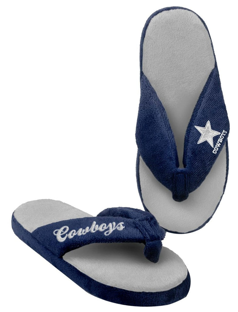 Dallas Cowboys Dallas Cowboys Slippers - Womens Thong Flip Flop (12 pc case)  CO 884966224973