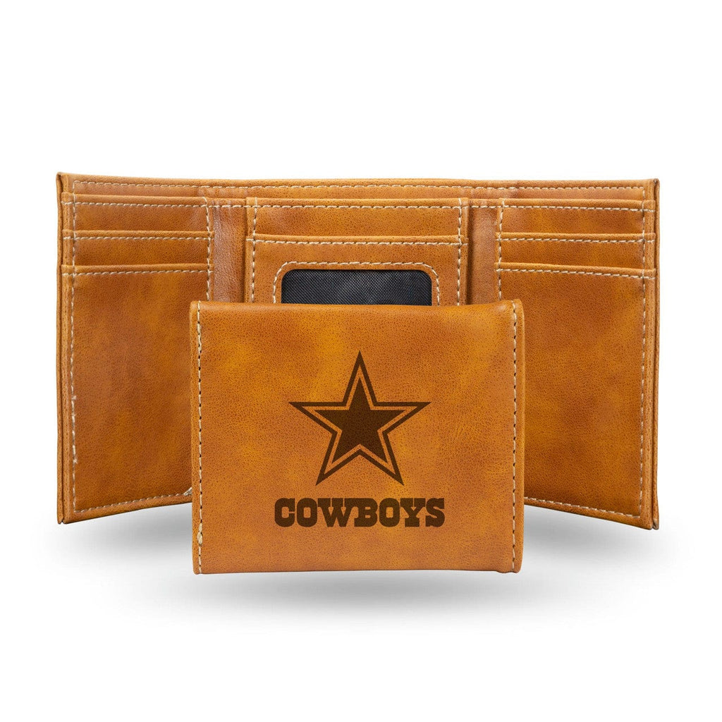 Wallets Dallas Cowboys Wallet Trifold Laser Engraved 767345536020