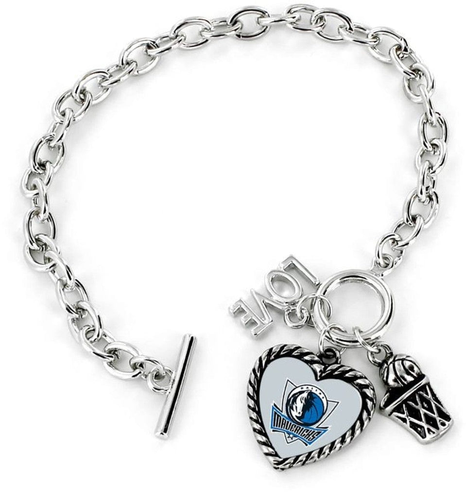 Jewelry Bracelet Charmed Dallas Mavericks�� Bracelet Charmed Sport Love Basketball - Special Order 763264780919
