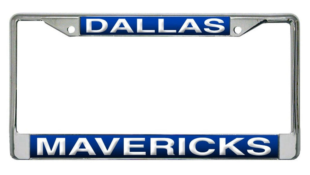 License Frame Chrome Dallas Mavericks License Plate Frame Laser Cut Chrome - Special Order 094746403331