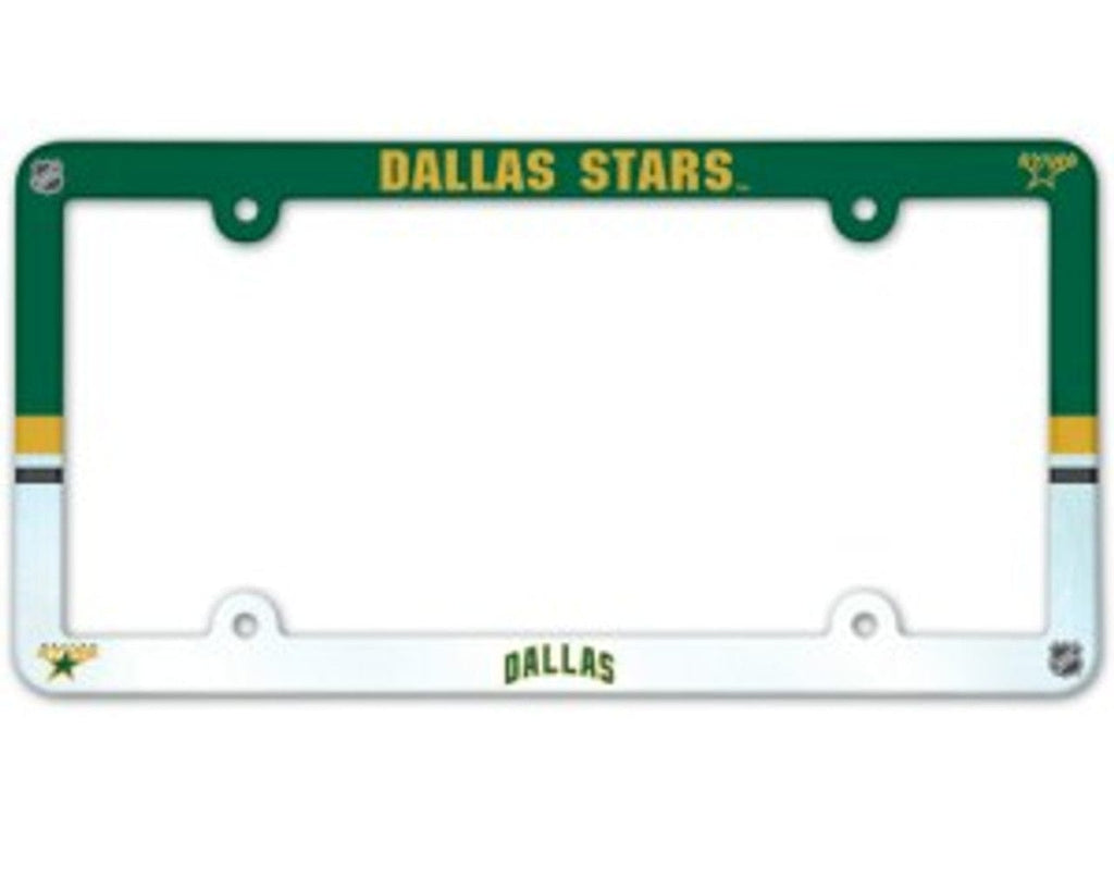 License Frame Plastic Dallas Stars License Plate Frame - Full Color 032085901057