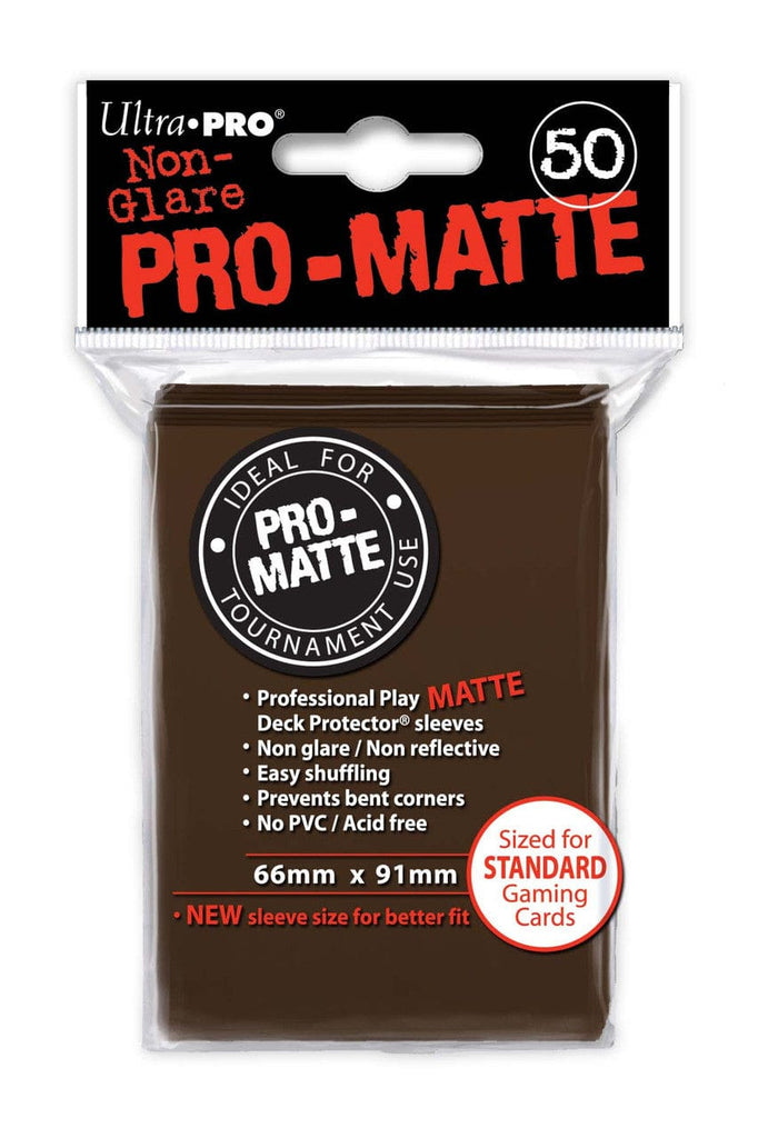 Deck Protector Deck Protectors - Pro-Matte - Brown (One Pack of 50) 074427841898