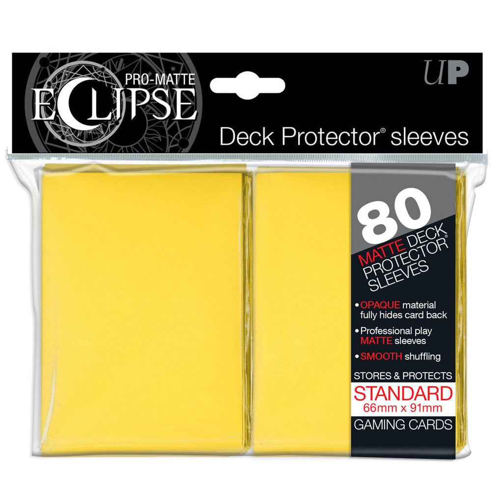 Deck Protector Deck Protectors - Pro Matte - Eclipse Yellow - Pack of 80 074427851125