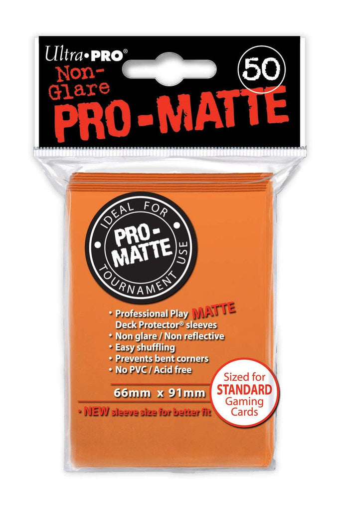 Deck Protector Deck Protectors - Pro-Matte - Orange (One Pack of 50) 074427841843