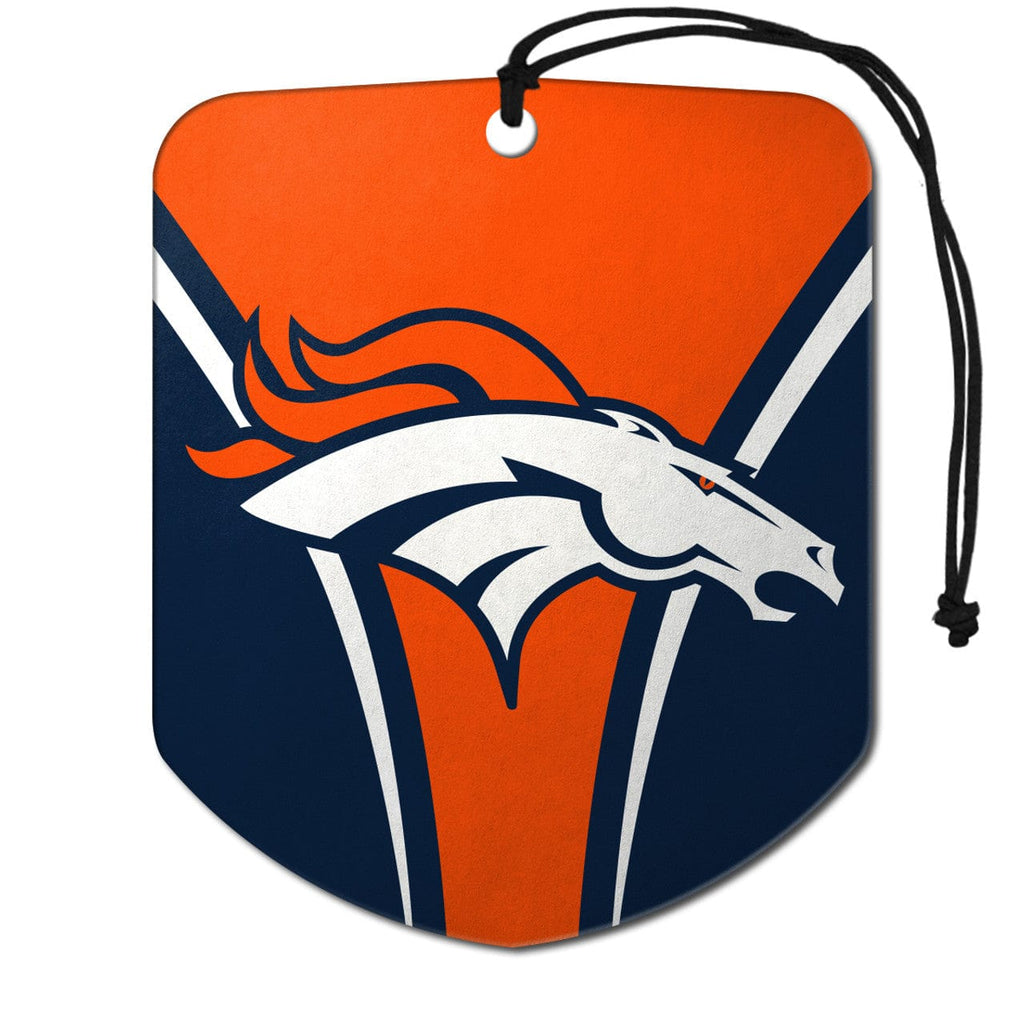 Air Fresheners Denver Broncos Air Freshener Shield Design 2 Pack 681620554106