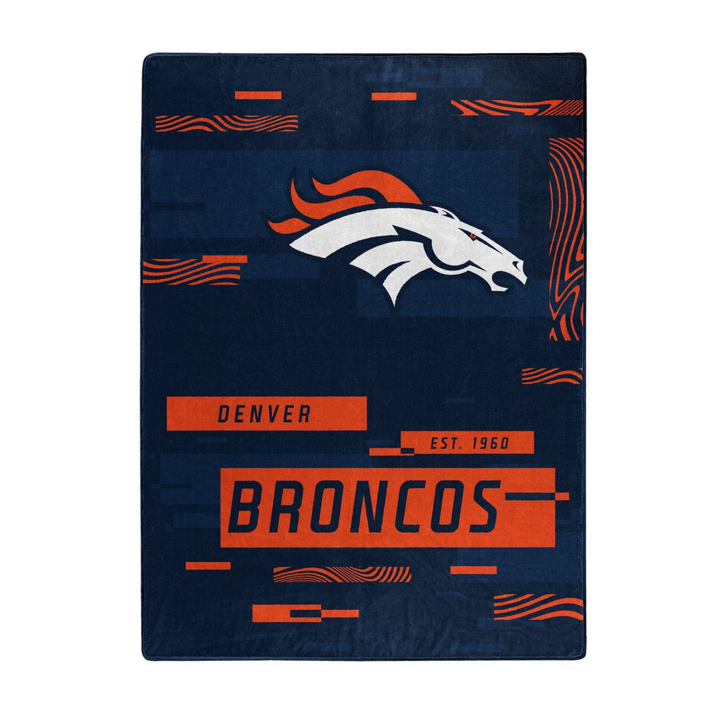 Blankets Denver Broncos Blanket 60x80 Raschel Digitize Design 190604333328