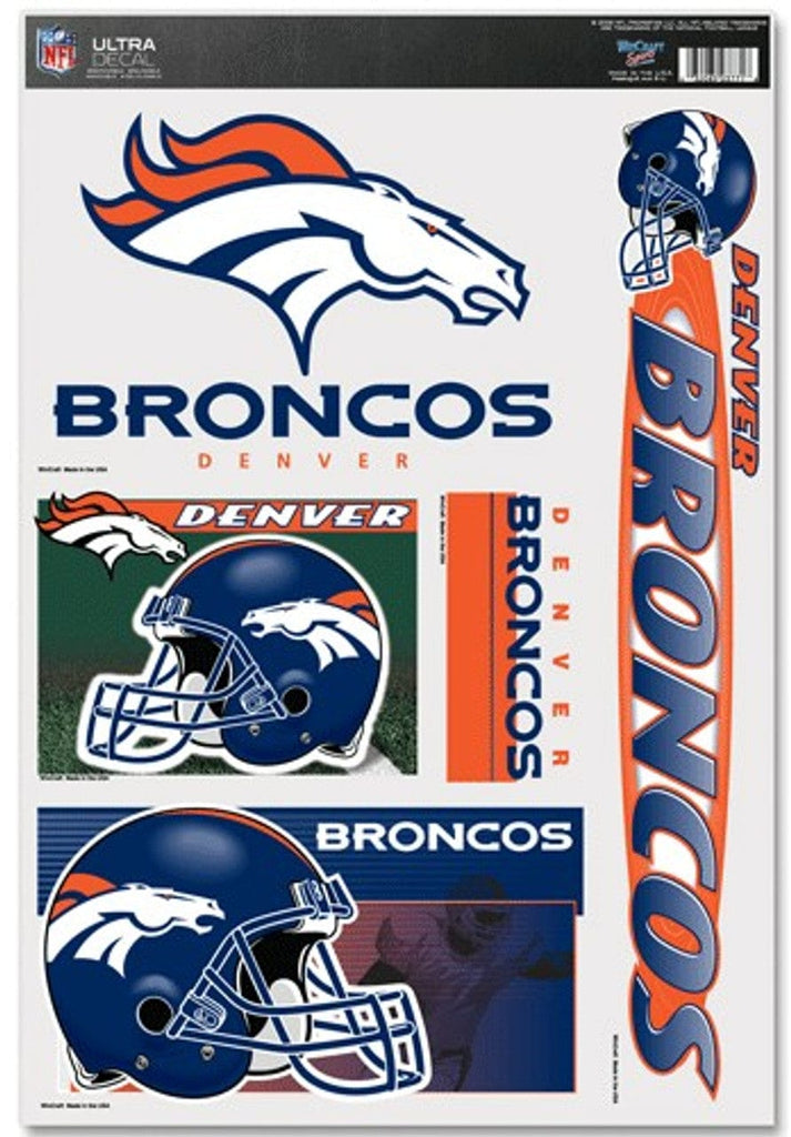 Decal 11x17 Multi Use Denver Broncos Decal 11x17 Ultra 032085037718