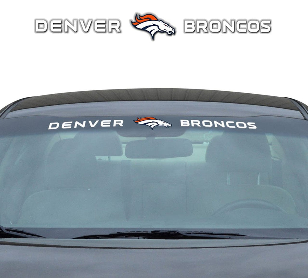 Decal 35x4 Windshield Style Denver Broncos Decal 35x4 Windshield 681620802108