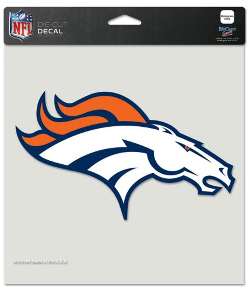 Decal 8x8 Perfect Cut Color Denver Broncos Decal 8x8 Die Cut Color 032085807724