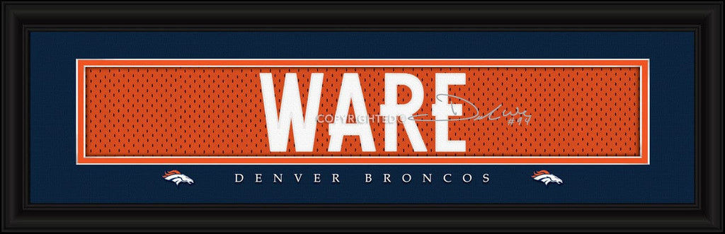 Print 8x24 Signature Style Denver Broncos DeMarcus Ware Print - Signature 8"x24" 848655039644