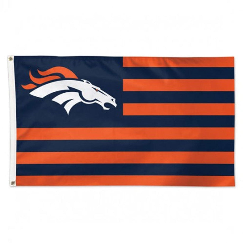 Flag 3x5 Denver Broncos Flag 3x5 Deluxe Americana Design 032085672421
