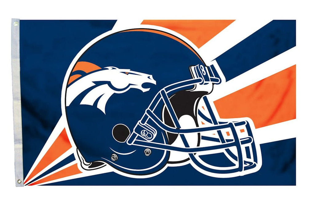 Flag 3x5 Denver Broncos Flag 3x5 Helmet Design - Special Order 023245942324
