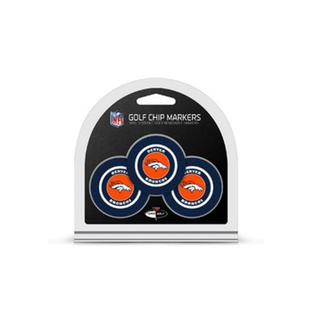 Golf Chip with Marker 3 Pack Denver Broncos Golf Chip with Marker 3 Pack 637556308887