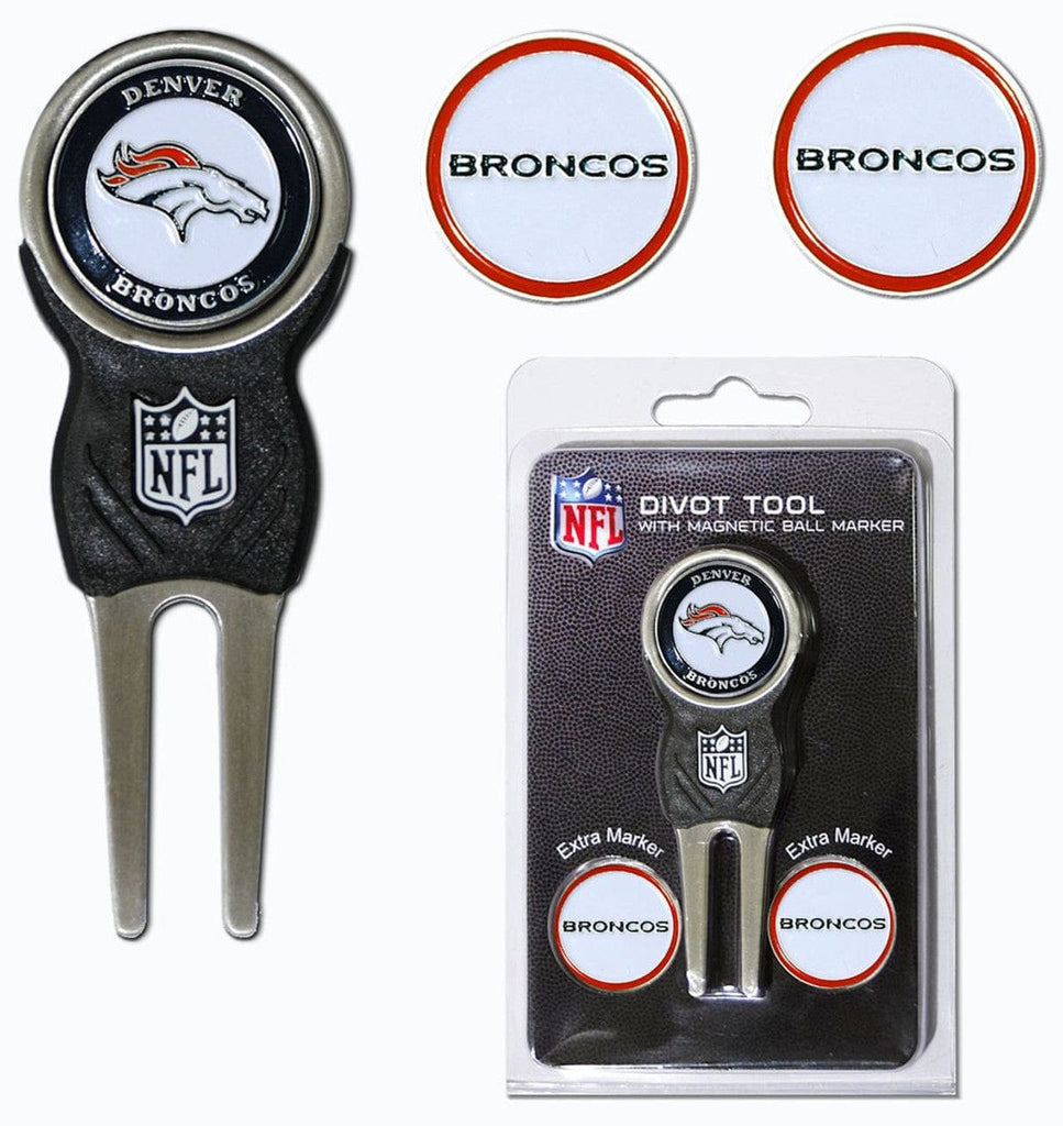 Golf Divot Tool with 3 Markers Denver Broncos Golf Divot Tool with 3 Markers 637556308450