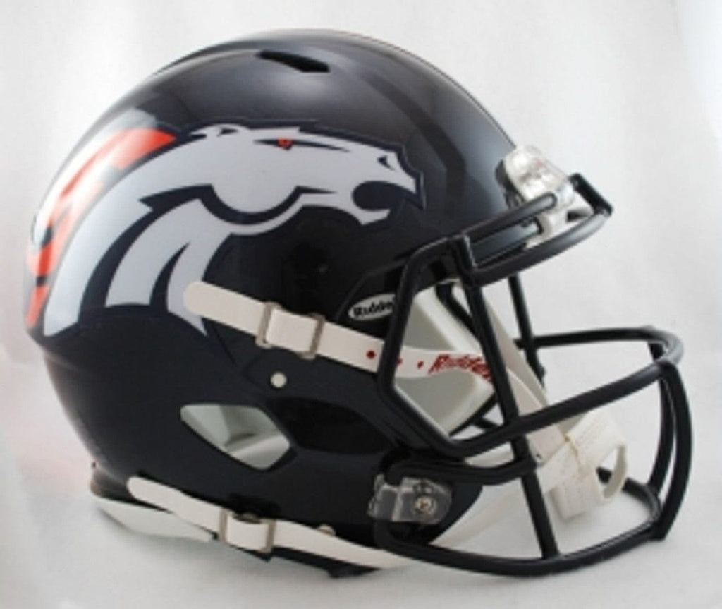 Helmets Full Size Authentic Denver Broncos Helmet Riddell Authentic Full Size Speed Style 095855309385