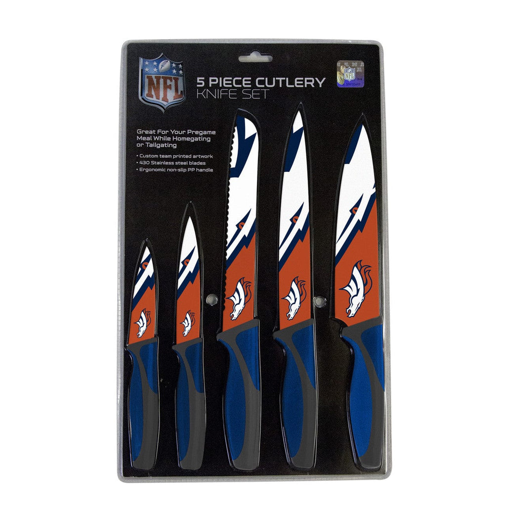 Knife Set Kitchen 5 Pack Denver Broncos Knife Set - Kitchen - 5 Pack 771831112100