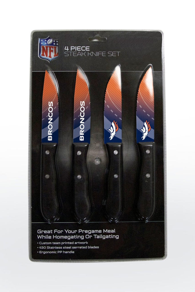 Knife Set Steak 4 Pack Denver Broncos Knife Set - Steak - 4 Pack 771831102101