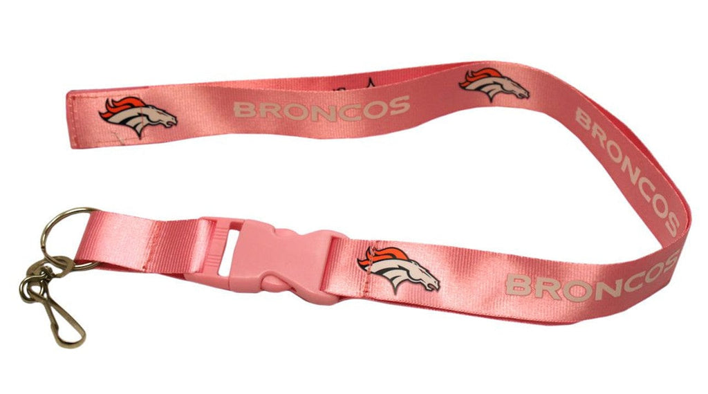 Lanyard Breakaway W Ring Denver Broncos Lanyard - Breakaway with Key Ring - Pink - Special Order 657175250435