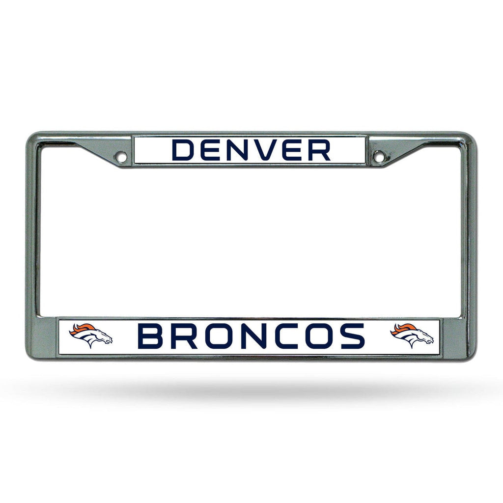 License Frame Chrome Denver Broncos License Plate Frame Chrome 094746099527