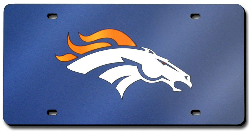 License Plate Laser Cut Denver Broncos License Plate Laser Cut Navy 094746286972