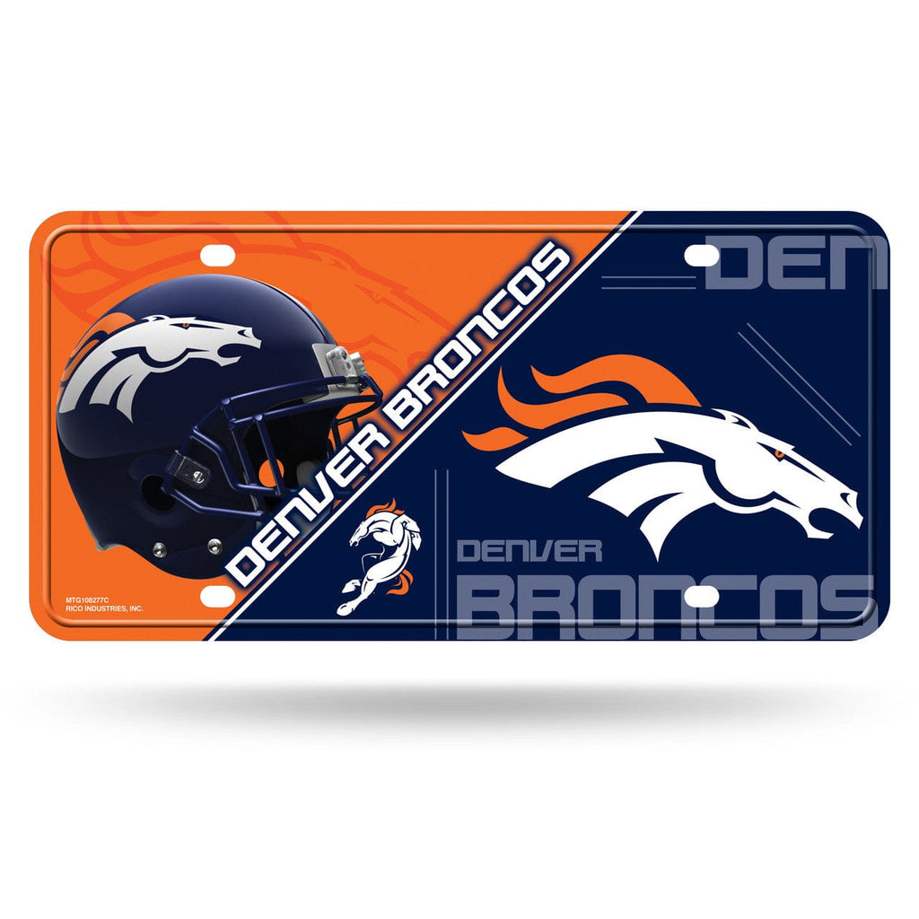 License Plates Metal Denver Broncos License Plate Metal 767345134288