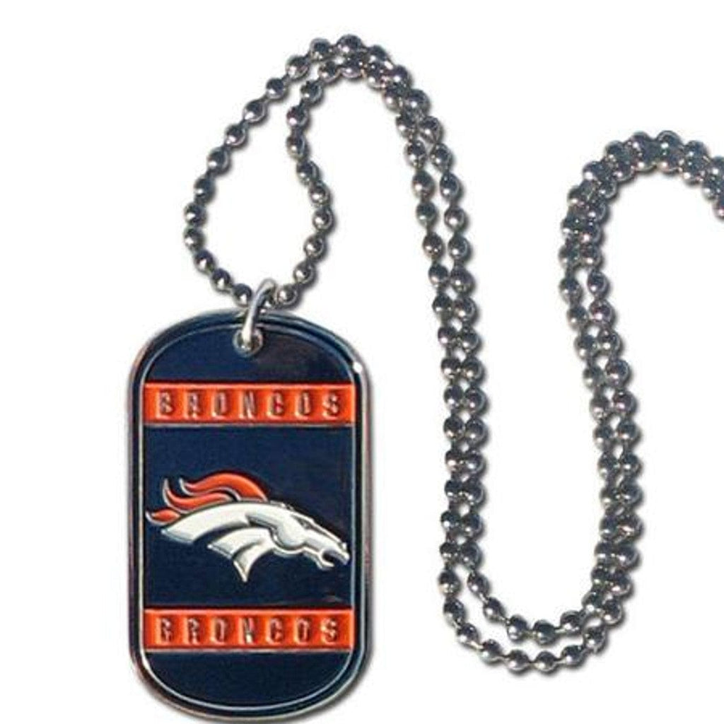Jewelry Necklace Tag Style Denver Broncos Necklace Tag Style 754603125522