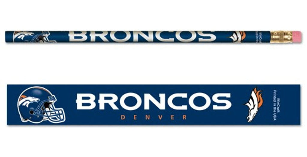 Pencil 6 Pack Denver Broncos Pencil 6 Pack 032085155115