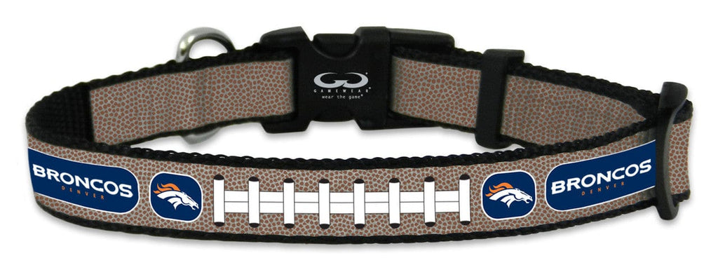 Pet Fan Gear Collar Denver Broncos Pet Collar Reflective Football Size Toy 844214069008