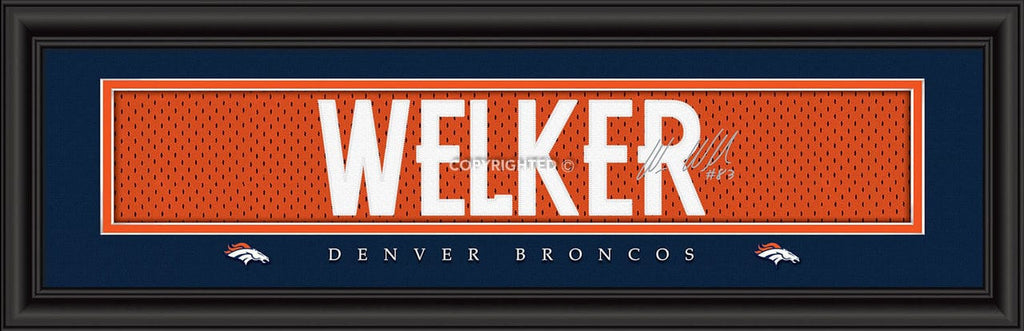 Print 8x24 Signature Style Denver Broncos Print 8x24 Signature Style Wes Welker 848655037671