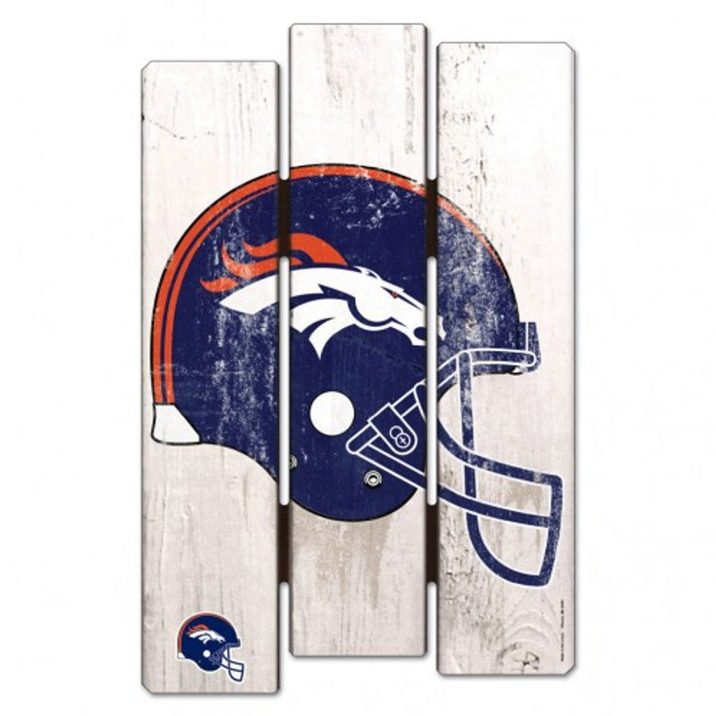 Sign 11x17 Fence Denver Broncos Sign 11x17 Wood Fence Style 032085112293