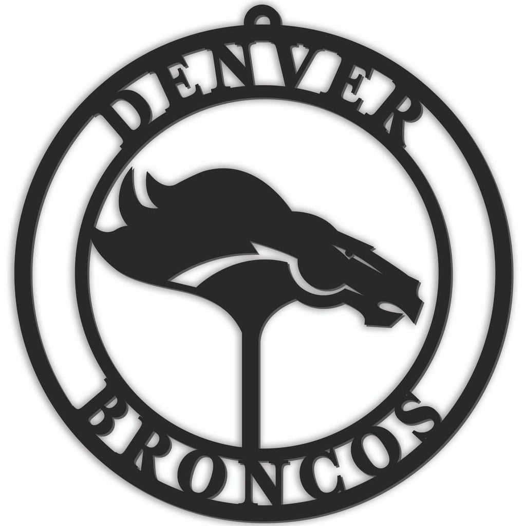Door Hanger 16 Inch Denver Broncos Sign Door Hanger 16 Inch 878461393234