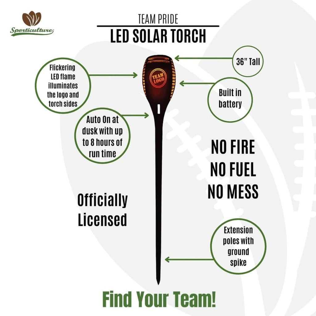 LED Solar Torch Denver Broncos Solar Torch LED 810028051928