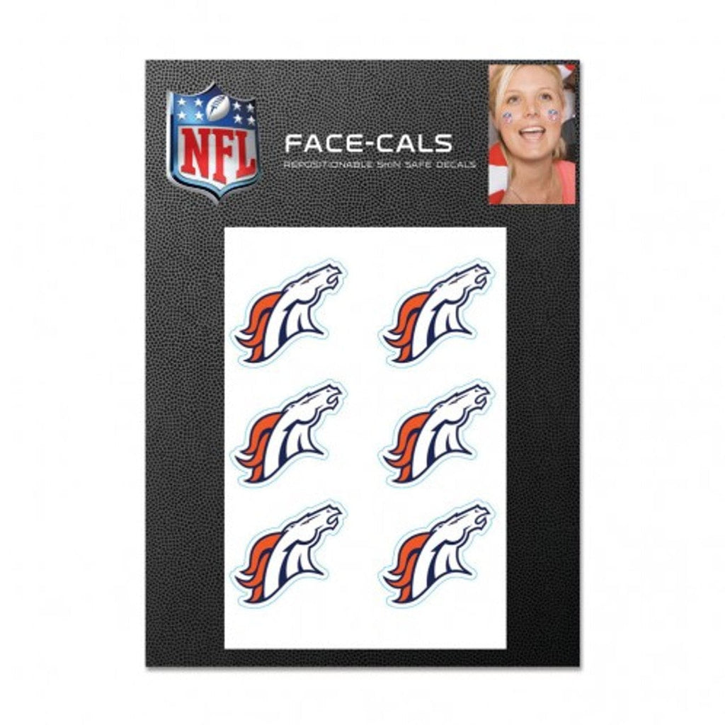 Face Cals Denver Broncos Tattoo Face Cals 614934761502