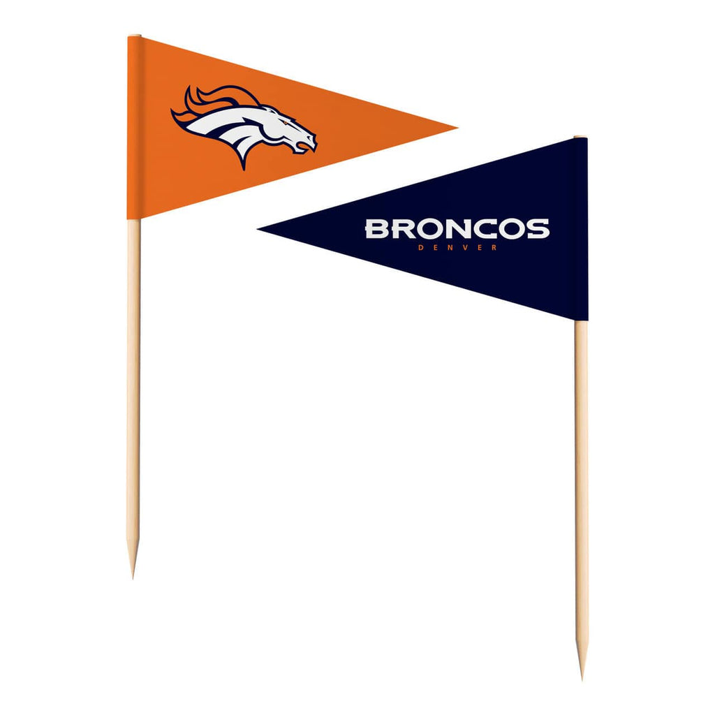 Toothpicks 36 Piece Denver Broncos Toothpick Flags 771831382107