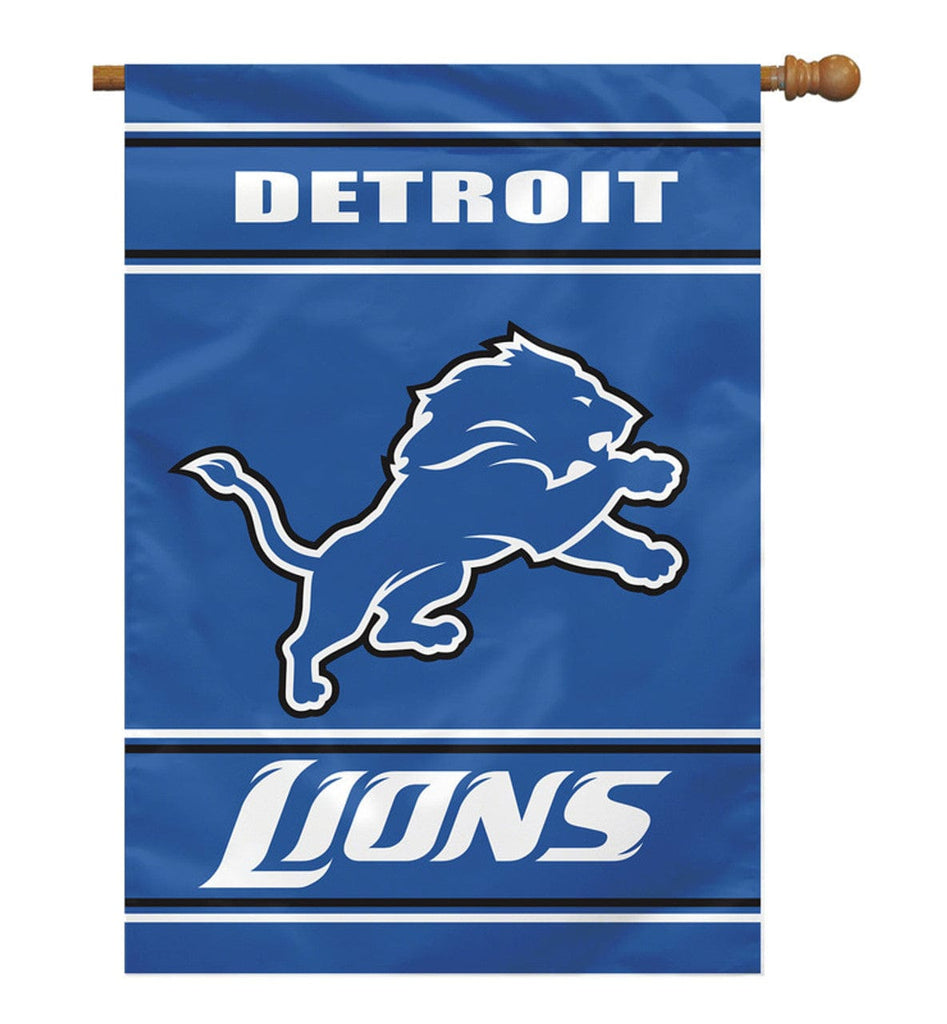 Detroit Lions Detroit Lions Banner 28x40 House Flag Style 2 Sided CO 023245948210