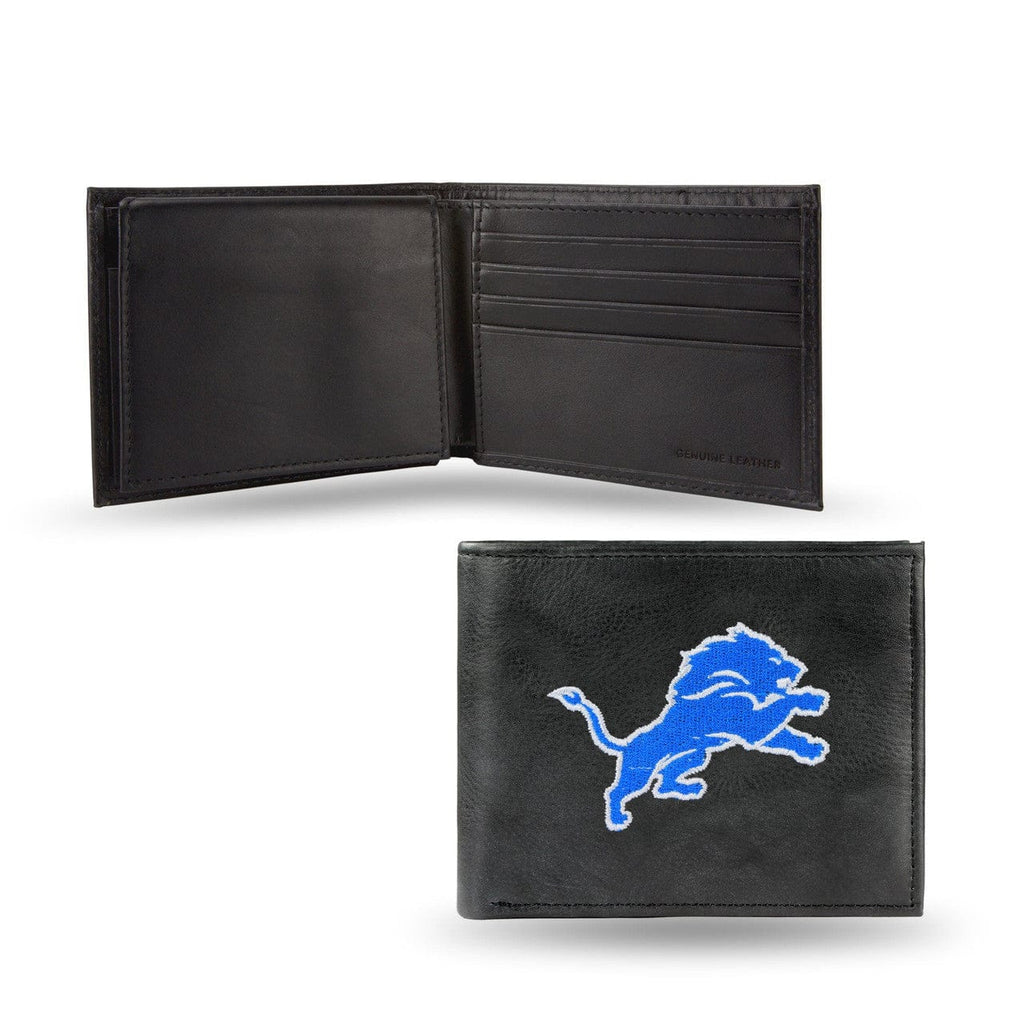 Wallet Leather Billfold Detroit Lions Embroidered Leather Billfold - Special Order 024994145080