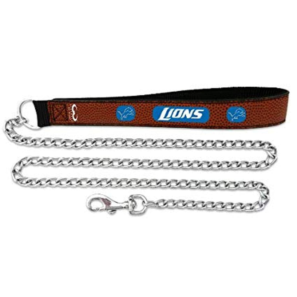 Pet Fan Gear Leash Detroit Lions Football Leather Leash - L 844214060128