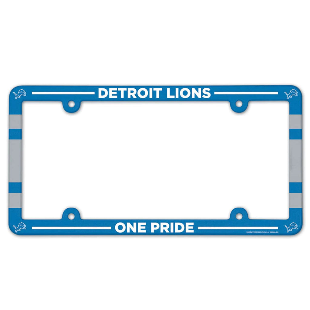 License Frame Plastic Detroit Lions License Plate Frame Plastic Full Color Style 032085913395