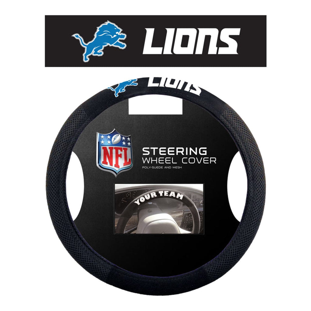 Detroit Lions Detroit Lions Steering Wheel Cover Mesh Style CO 023245985475