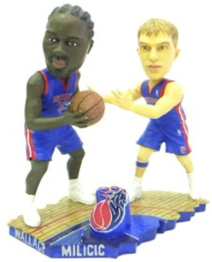 Bobble Heads Detroit Pistons Milicic & Wallace Forever Collectibles Bobble Mates