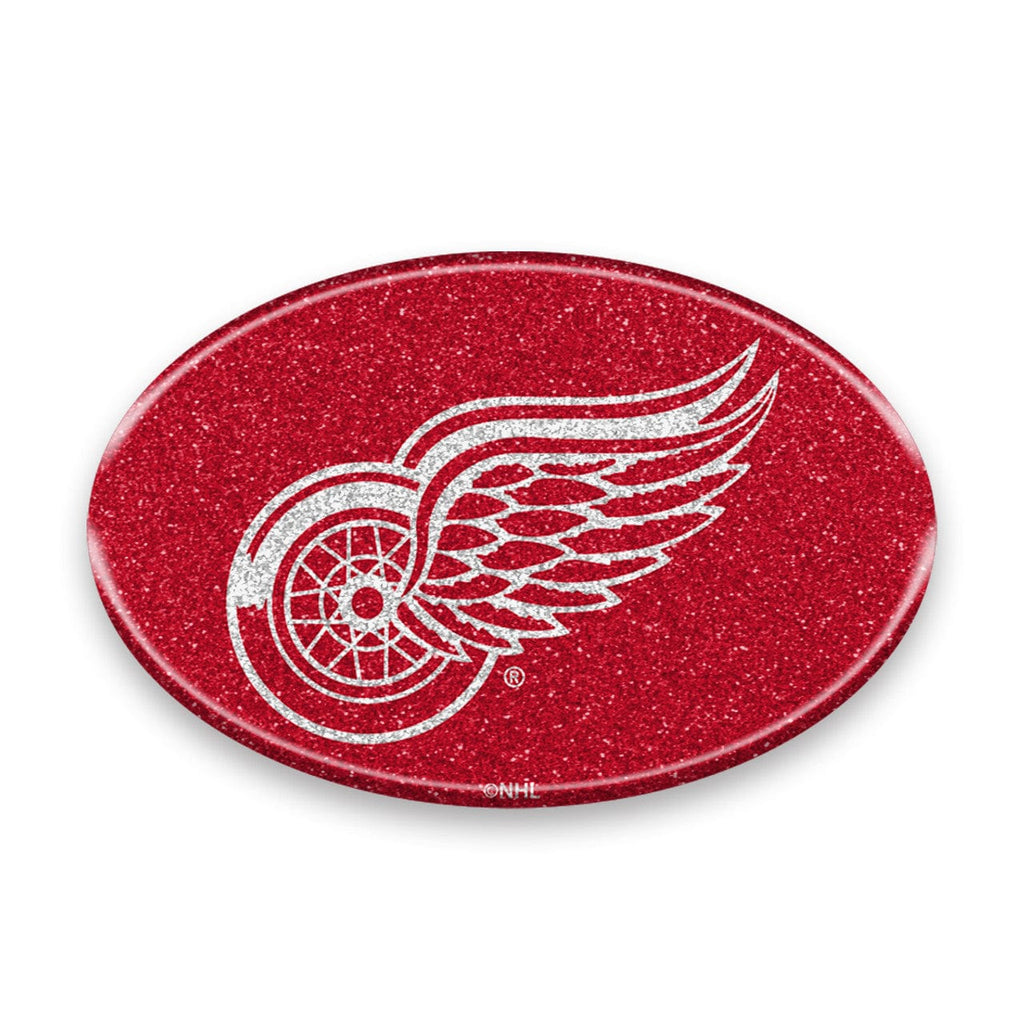Auto Emblem Bling Detroit Red Wings Auto Emblem - Oval Color Bling 681620013108